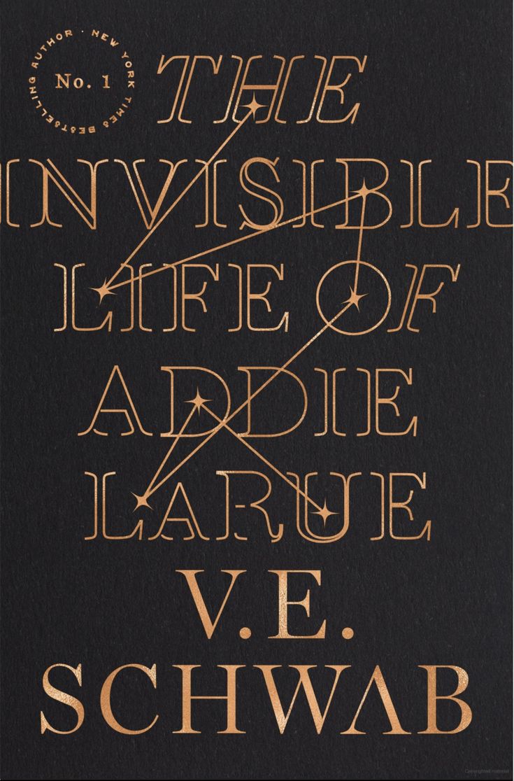THE INVISIBLE LIFE OF ADDIE LARUE by V.E.Shwab